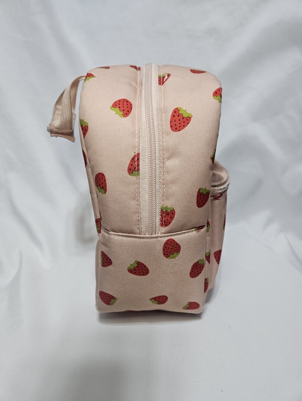 JanSport Strawberry Print Insulated Lunch Bag Pink Lunch Box Cute Fruit Pattern - Picture 3 of 9